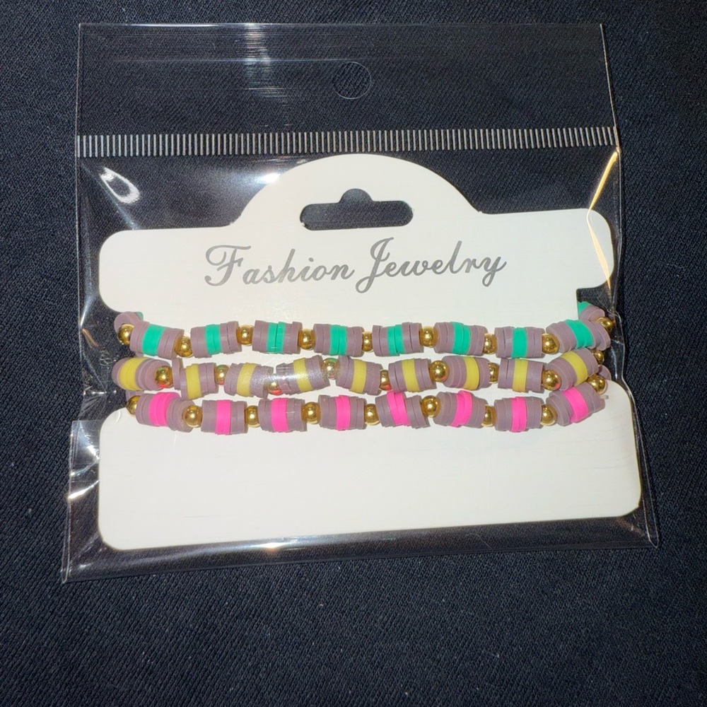 🐠 Colorful Beaded stretchy Bracelet Set